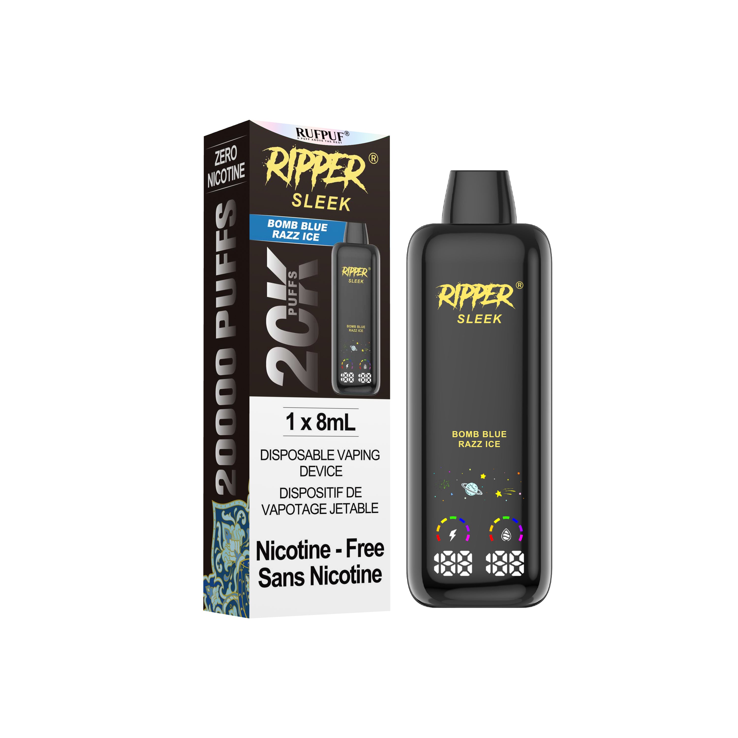 Ripper SLEEK 0NIC Disposable Vape