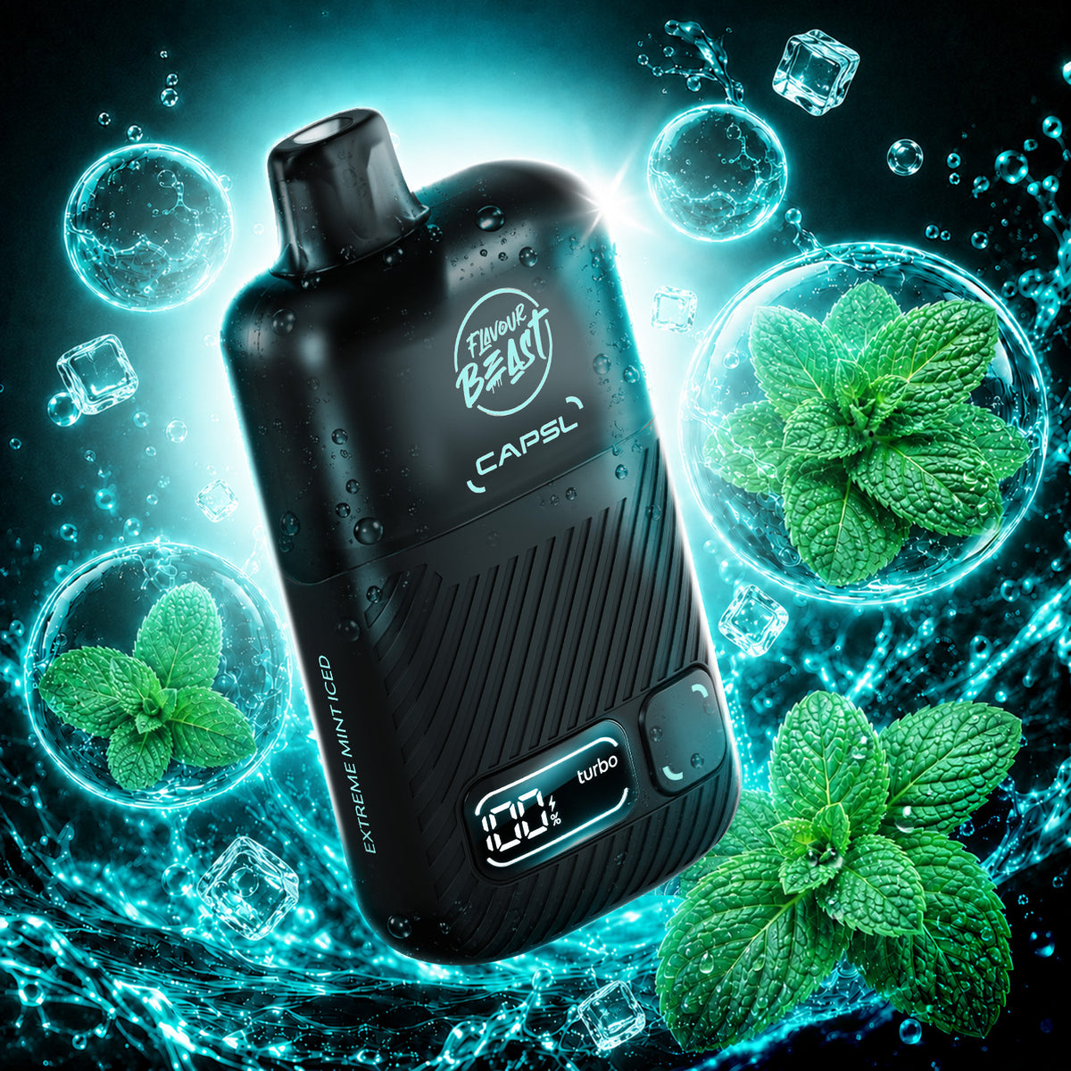 Flavour Beast CAPSL AFX30 Disposable Vape 30mL in Extreme Mint Iced flavour | Supa Vapes Canada