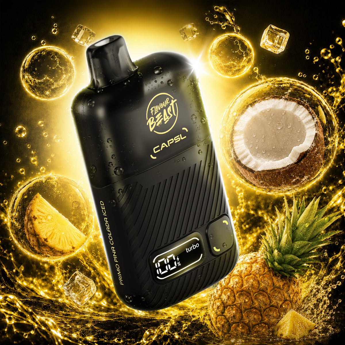 Flavour Beast CAPSL AFX30 Disposable Vape 30mL in Primo Pina Colada Iced flavour | Supa Vapes Canada