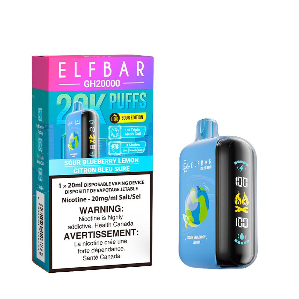 Elf Bar GH20K Disposable Vape, Strawberry Grape flavour, smooth and satisfying vape with juicy strawberries and tangy grapes, ideal for Ontario and Quebec vapers.