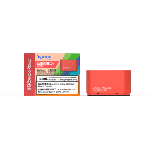 Z-Colors (Zpods) 15K Pods, Strawberry flavour pod with adjustable wattage for personalized vaping, ideal for vapers in Ontario and Quebec.