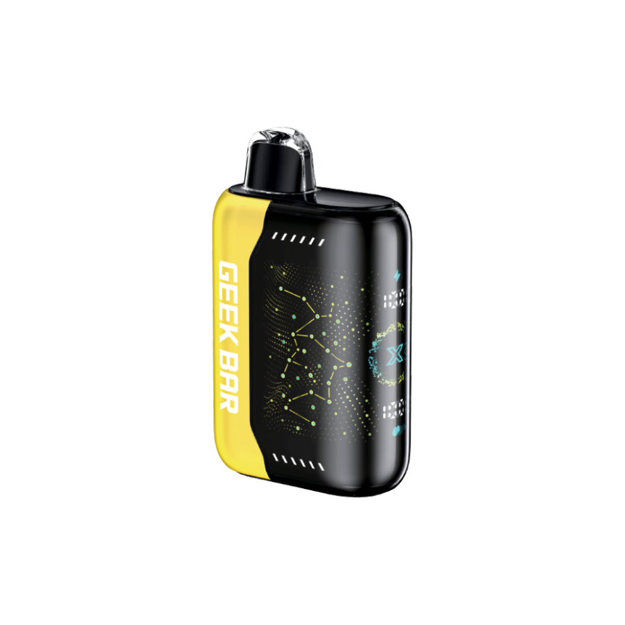 Geek Bar Pulse X 25K, Banana Ice flavour disposable vape, up to 25,000 puffs, adjustable airflow, fast USB Type-C charging, ideal for Ontario and Quebec vapers.