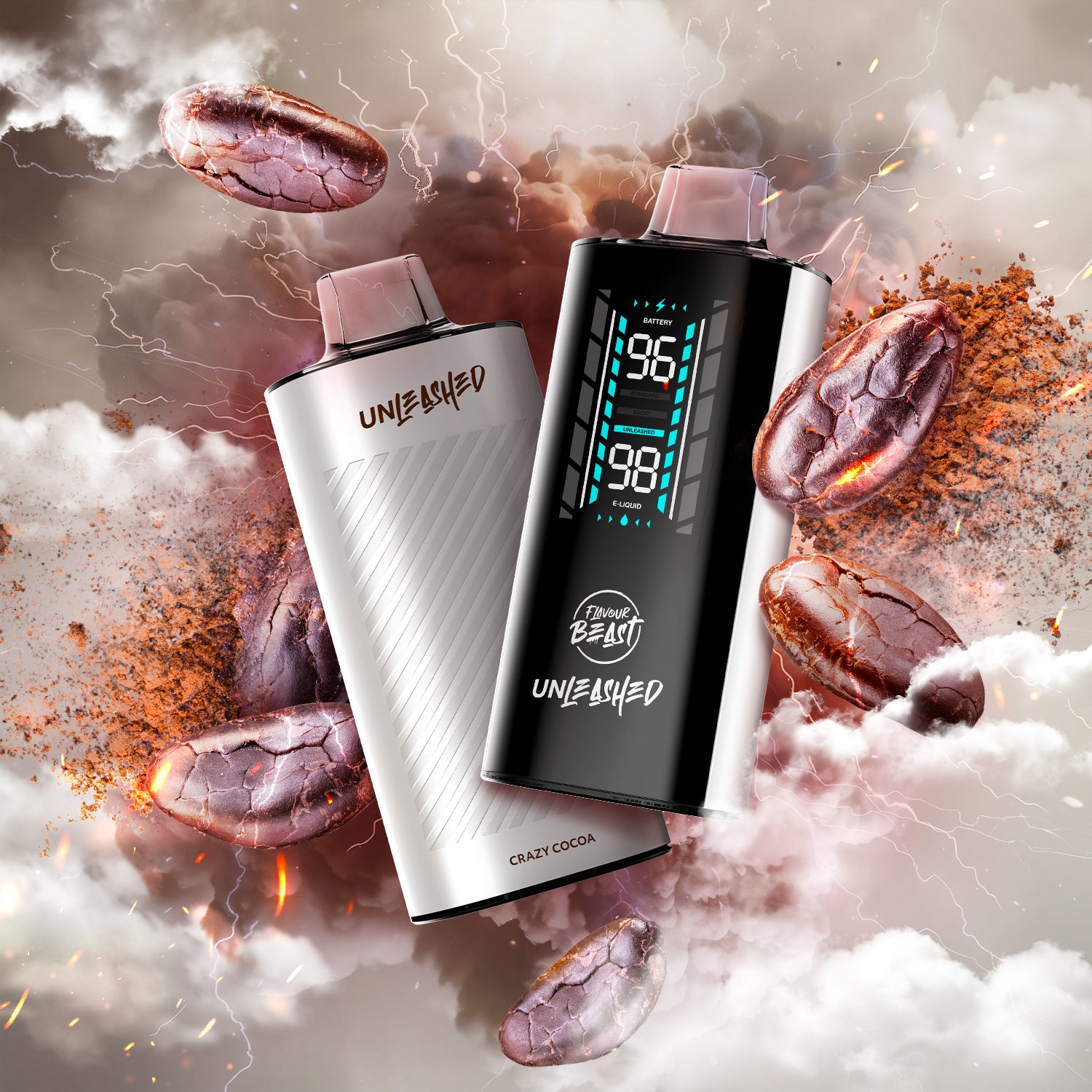 Flavour Beast Unleashed DCP 20K, Epic Peach Mango flavour, rich bold notes, smooth vaping experience, designed for dual-coil devices, ideal for Ontario and Quebec vapers.