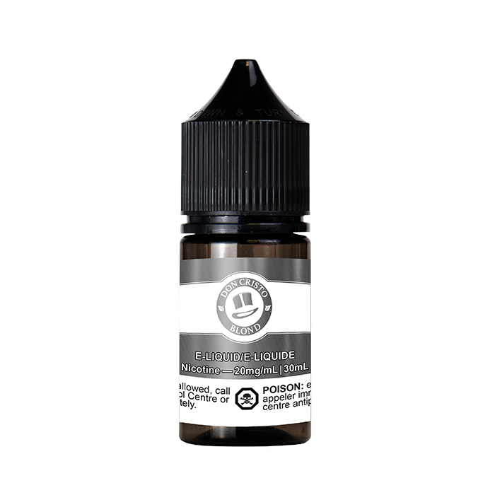 Don Cristo Salt NIC, Blond flavour, 20mg nicotine, delicate subtly sweet tobacco vape with smooth nicotine delivery, optimized for pod systems, ideal for Ontario and Quebec vapers.