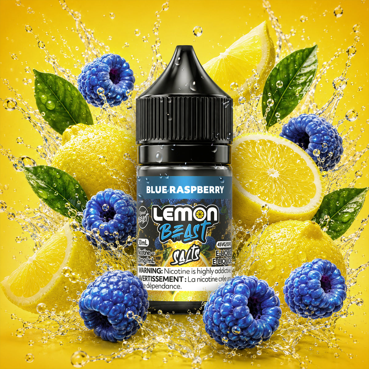 Flavour Beast Lemon Beast E-Liquid 30mL in Blue Raspberry Lemon flavour | Supa Vapes Canada
