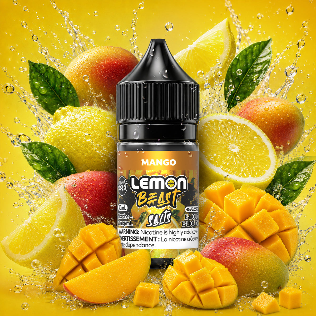 Flavour Beast Lemon Beast E-Liquid 30mL in Mango Lemon flavour | Supa Vapes Canada