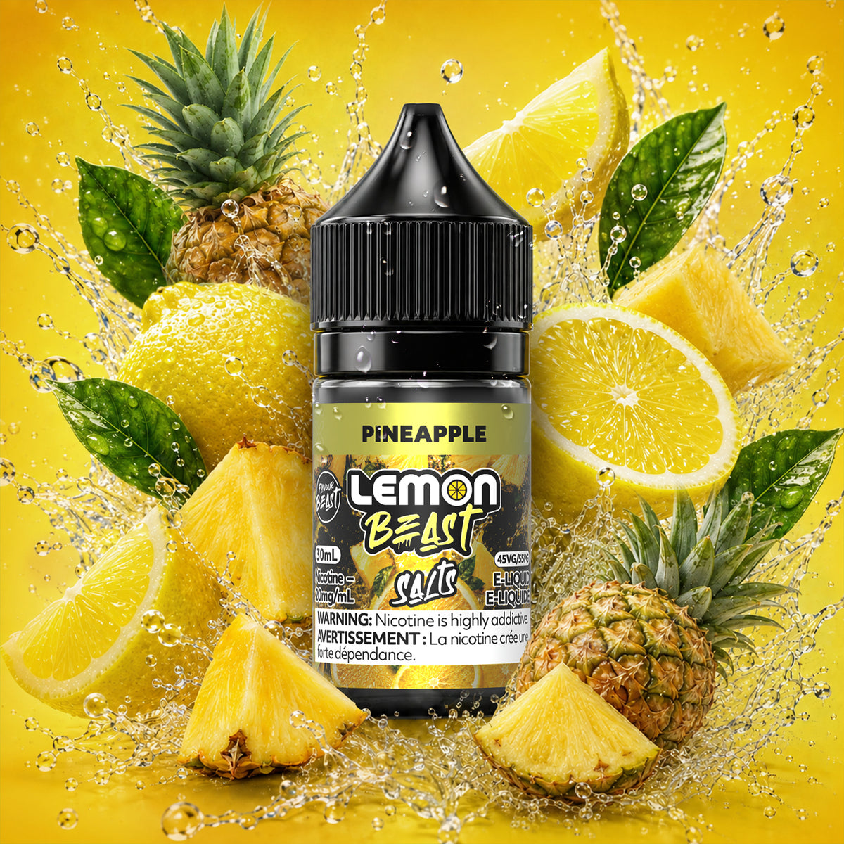Flavour Beast Lemon Beast E-Liquid 30mL in Pineapple Lemon flavour | Supa Vapes Canada
