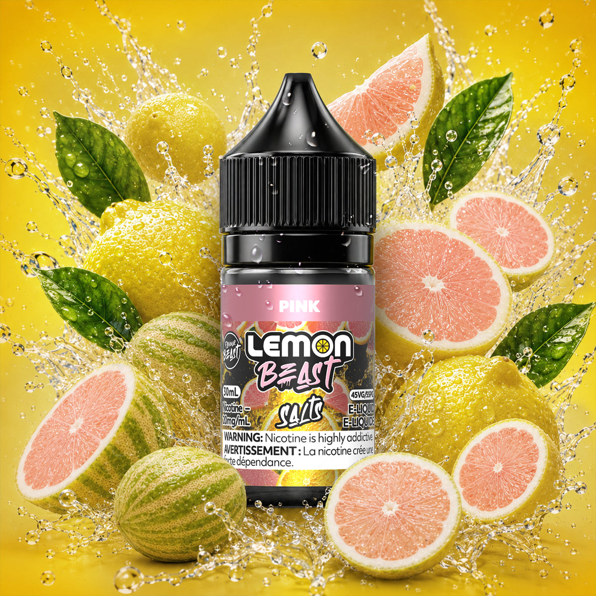 Flavour Beast Lemon Beast E-Liquid 30mL in Pink Lemon flavour | Supa Vapes Canada