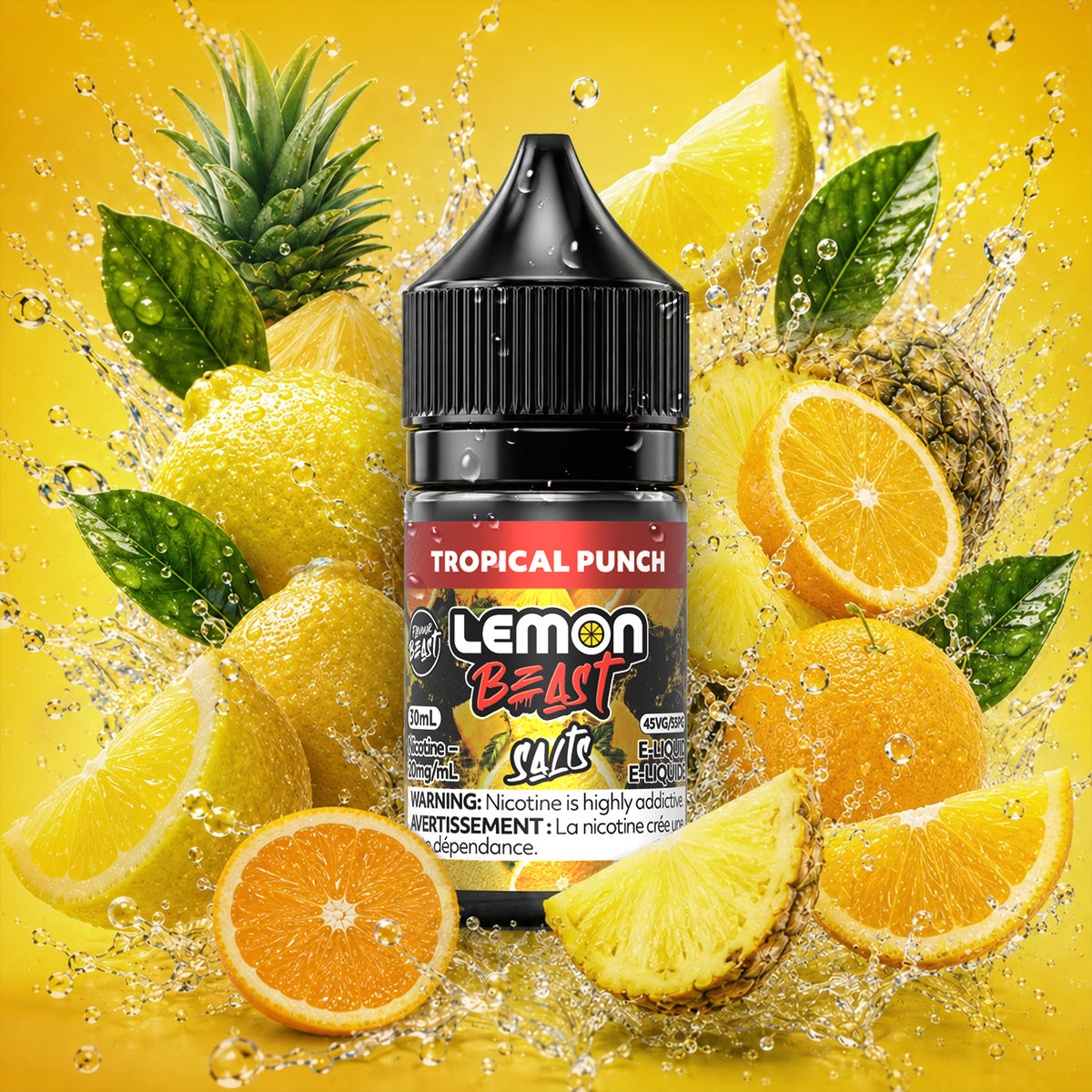 Flavour Beast Lemon Beast E-Liquid 30mL in Tropical Punch Lemon flavour | Supa Vapes Canada
