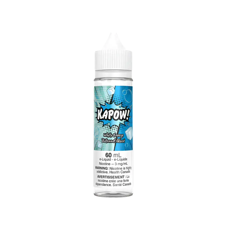 KAPOW! Looper flavour e-juice, 6mg nicotine strength, sweet and flavorful vape liquid crafted for smooth and tasty vaping experience, ideal for Ontario and Quebec vapers.