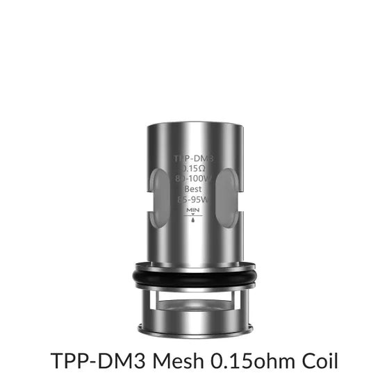 VOOPOO TPP Coil TPP-DM3 0.15Ω high-performance vape coil, enhanced flavor and vapor production, compatible with DRAG X Plus and DRAG 3 kits, ideal for Ontario and Quebec vapers.