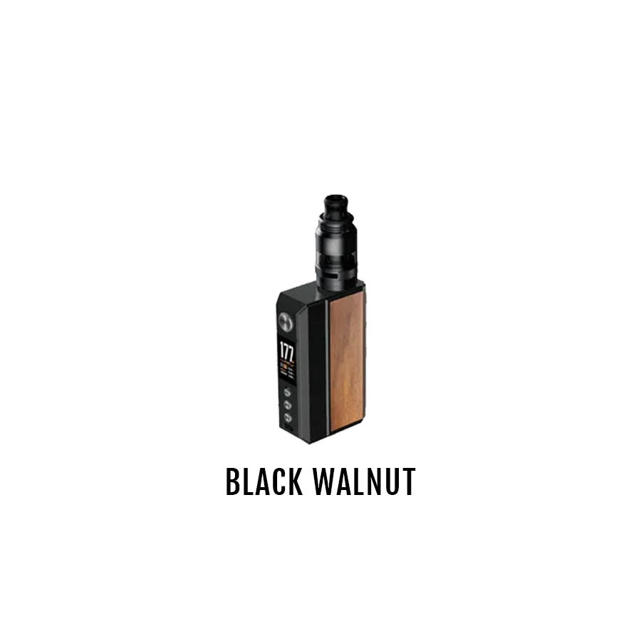 VOOPOO Drag 4 Starter Kit, Pale Gold Walnut finish, adjustable 5-177W output, Gene.TT 2.0 chipset, PnP coil compatibility, smooth and leak-proof vape experience, ideal for Ontario and Quebec vapers.