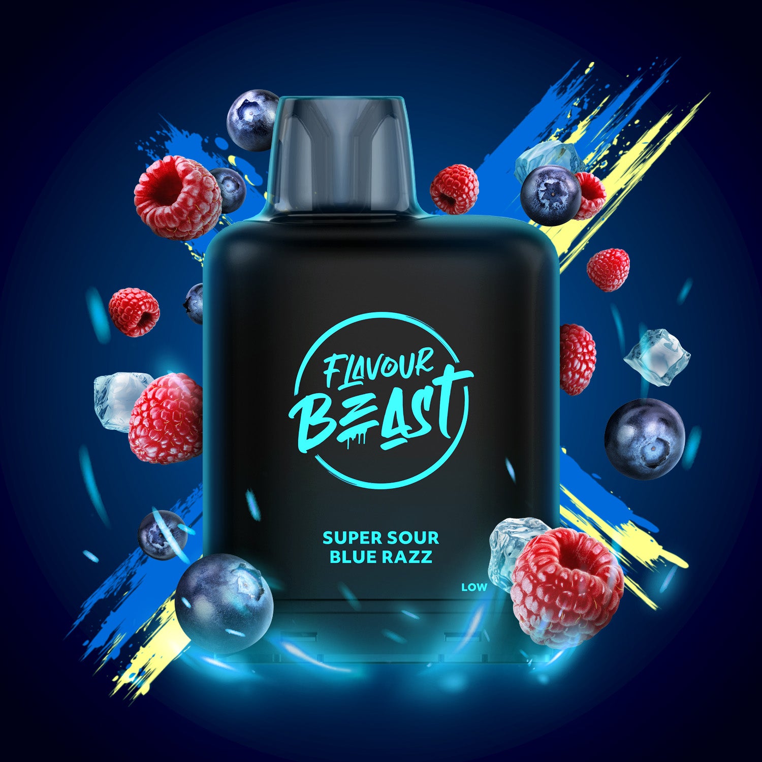 Flavour Beast Level X Boost 25K, Bumpin' Blackcurrant flavour pod, up to 25,000 puffs, rich long-lasting vape, designed for Ontario and Quebec vapers.