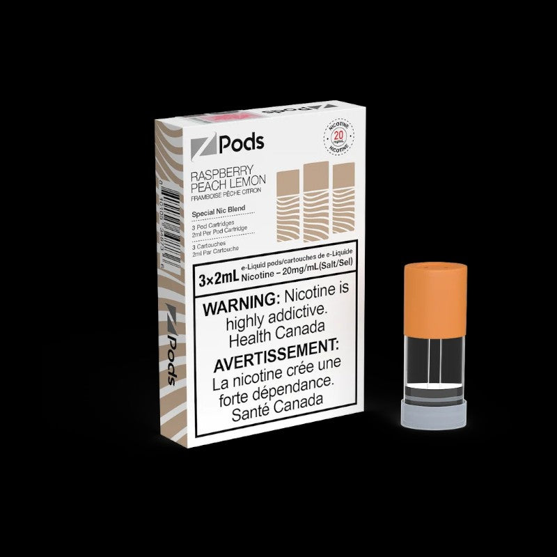 Z Pods Rootstock flavour, pre-filled pod with special 20mg nicotine blend, powerful throat hit, designed for Ontario and Quebec vapers.