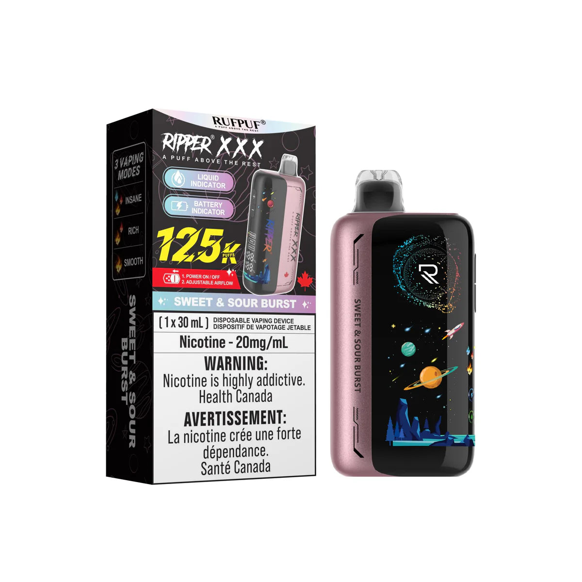 Ripper XXX 125K Disposable Vape - RufPuf