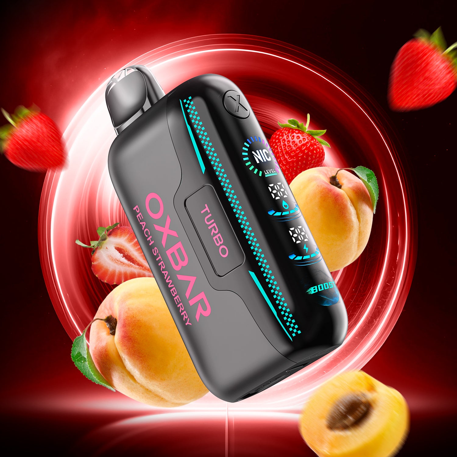 Rocky Vapor OXBAR G42K Cherry Lemon flavour disposable vape, 42,000 puffs, adjustable settings, rechargeable battery, long-lasting satisfaction, ideal for Ontario and Quebec vapers.