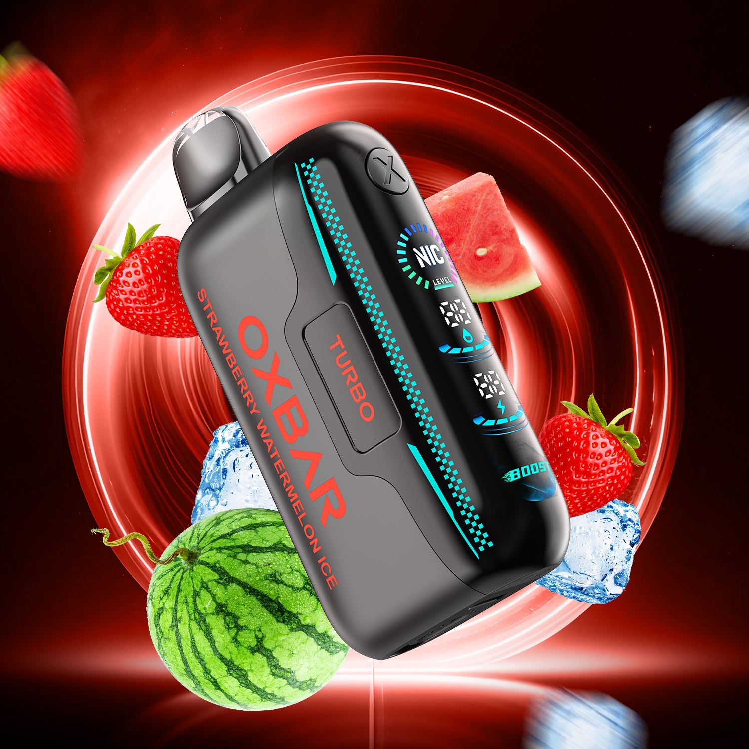 Rocky Vapor OXBAR G42K, Blue Razz flavor with adjustable nicotine control for a tailored vaping experience, perfect for Ontario and Quebec vapers.