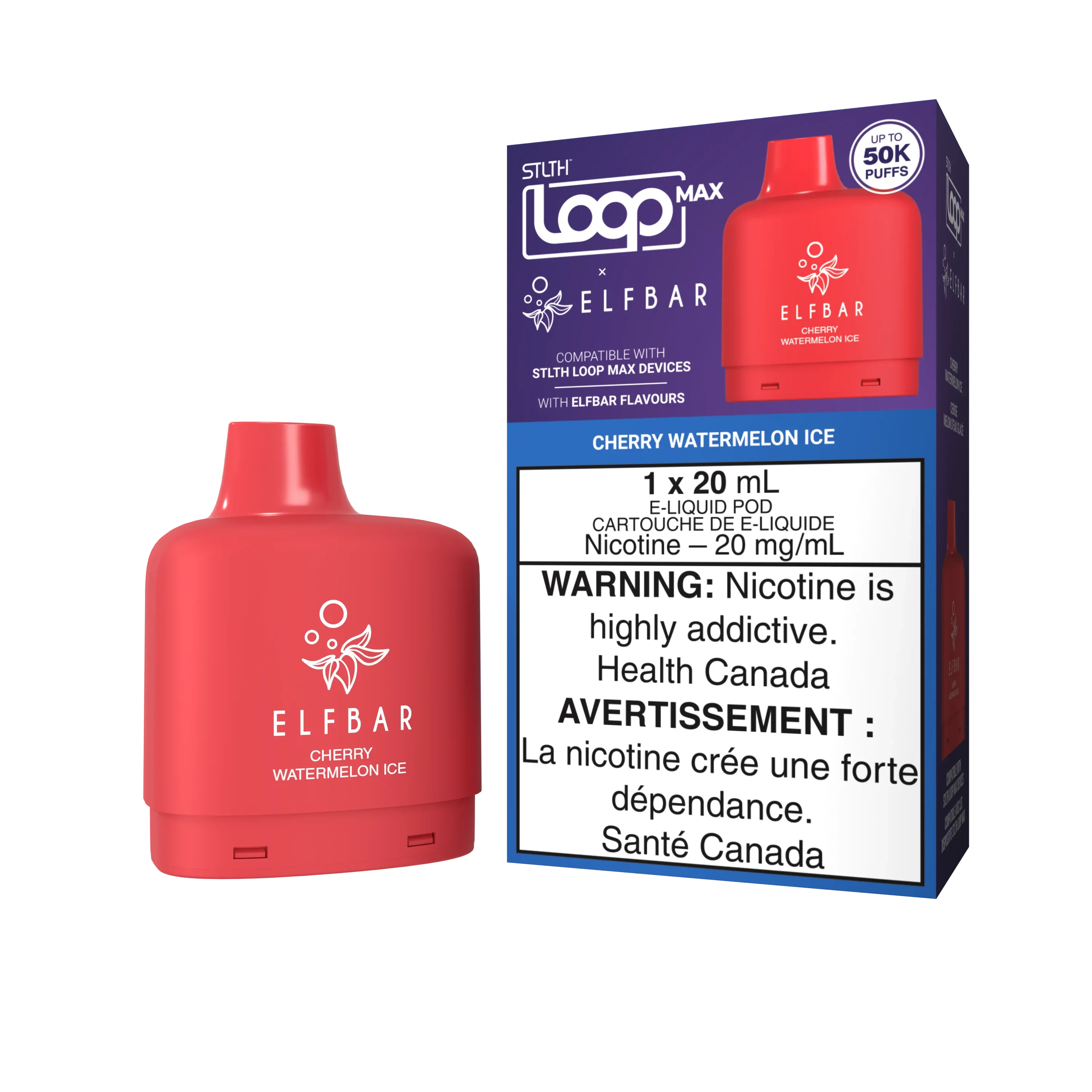 STLTH LOOP MAX ELF BAR CHERRY WATER MELON ICE SUPA VAPES BEST ONLINE VAPE SHOP IN CANADA
