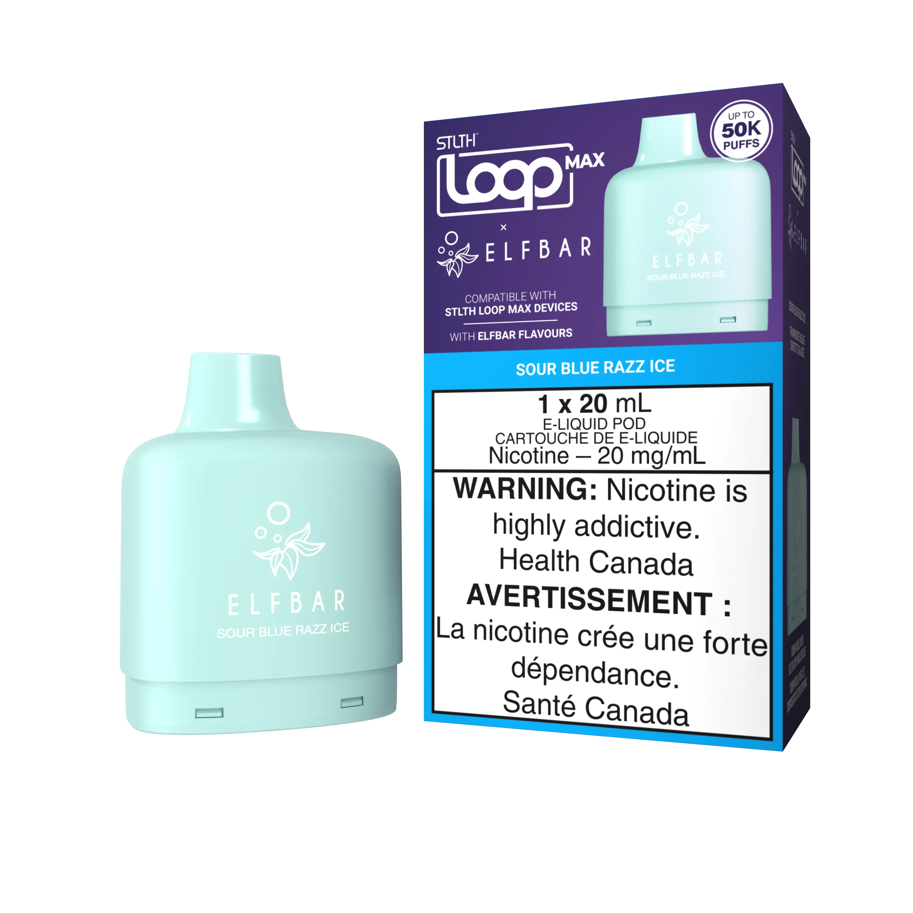 STLTH LOOP MAX ELF BAR SOUR BLUE RAZZ ICE SUPA VAPES BEST ONLINE VAPE STORE IN CANADA
