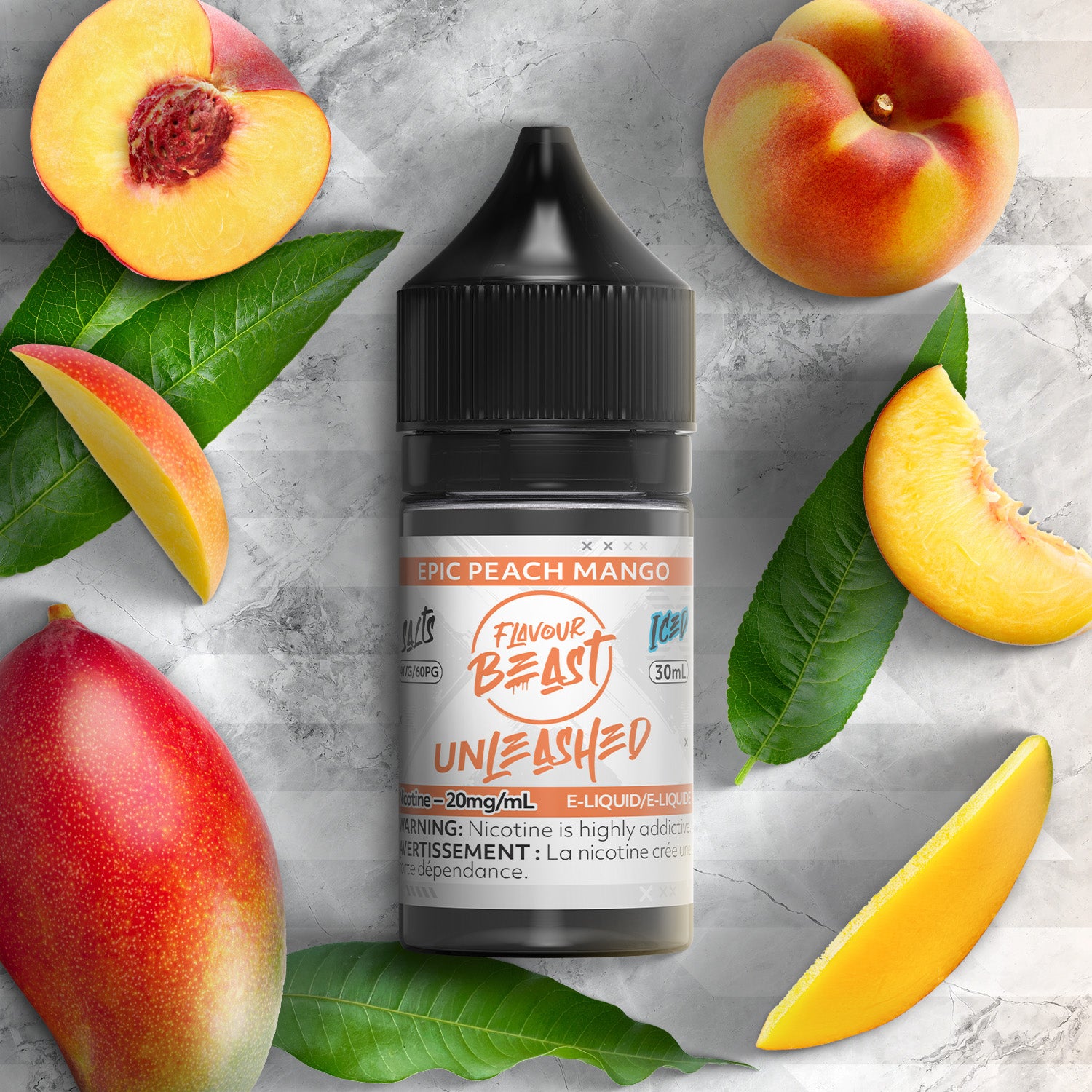 Flavour Beast Unleashed E-Liquid, Epic Coconut flavour with smooth salt nicotine, 60mL bottle crafted for bold and vibrant vape satisfaction, ideal for Ontario and Quebec vapers.