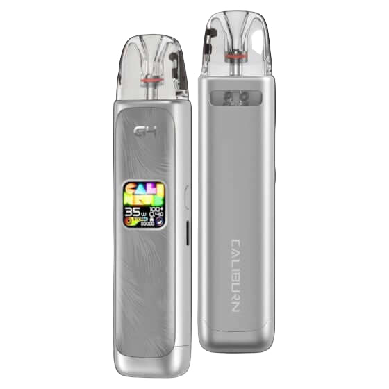 Uwell Caliburn G4 Open Pod Kit Seashell White, 2mL capacity, customizable airflow and dual vaping modes, sleek design, ideal for Ontario and Quebec vapers seeking quality and versatility.