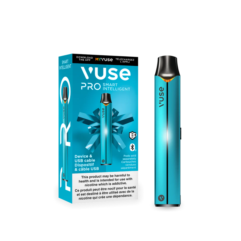 VUSE PRO Smart Solo Device, Rose Gold finish, smart app connectivity, fast charging, stylish and convenient vape device, ideal for Ontario and Quebec vapers seeking modern vaping solutions.