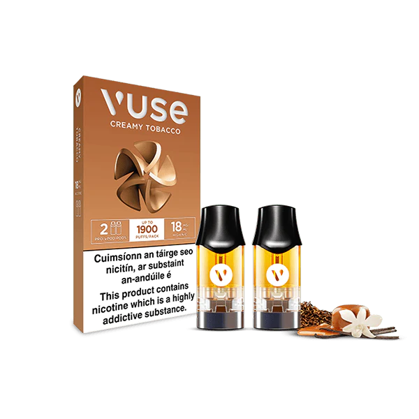 Vuse Pods Flavour: Creamy Tobacco Nicotine Strength: 2% (20mg) VUSE epods (2 PCK) | Supa Vapes - Hawkesbury, Ottawa & Ontario Vape Shop