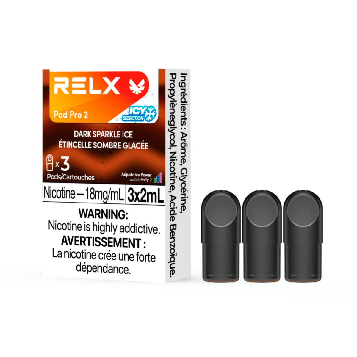 RELX Pod Pro 2 Pods — Dark Sparkle Ice