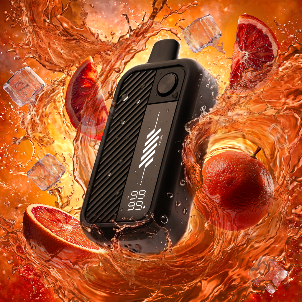 Flavour Beast Mode Max 3 60K disposable vape in Bangin' Blood Orange Iced flavour, 60,000 puffs, 20mg salt nicotine, available at Supa Vapes Canada.