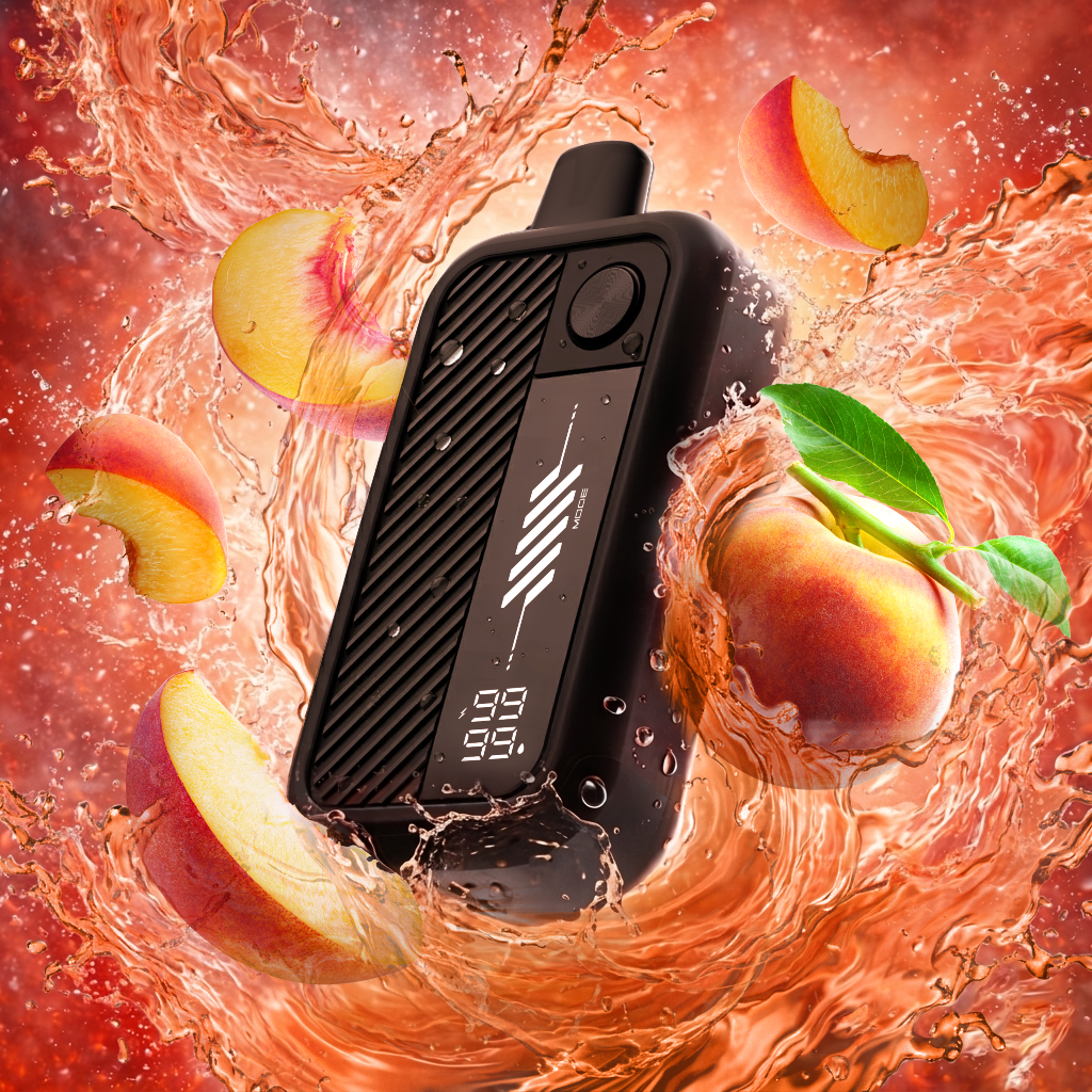 Flavour Beast Mode Max 3 60K disposable vape in Jumpin' Juicy Peach flavour, 60,000 puffs, 20mg salt nicotine, available at Supa Vapes Canada.