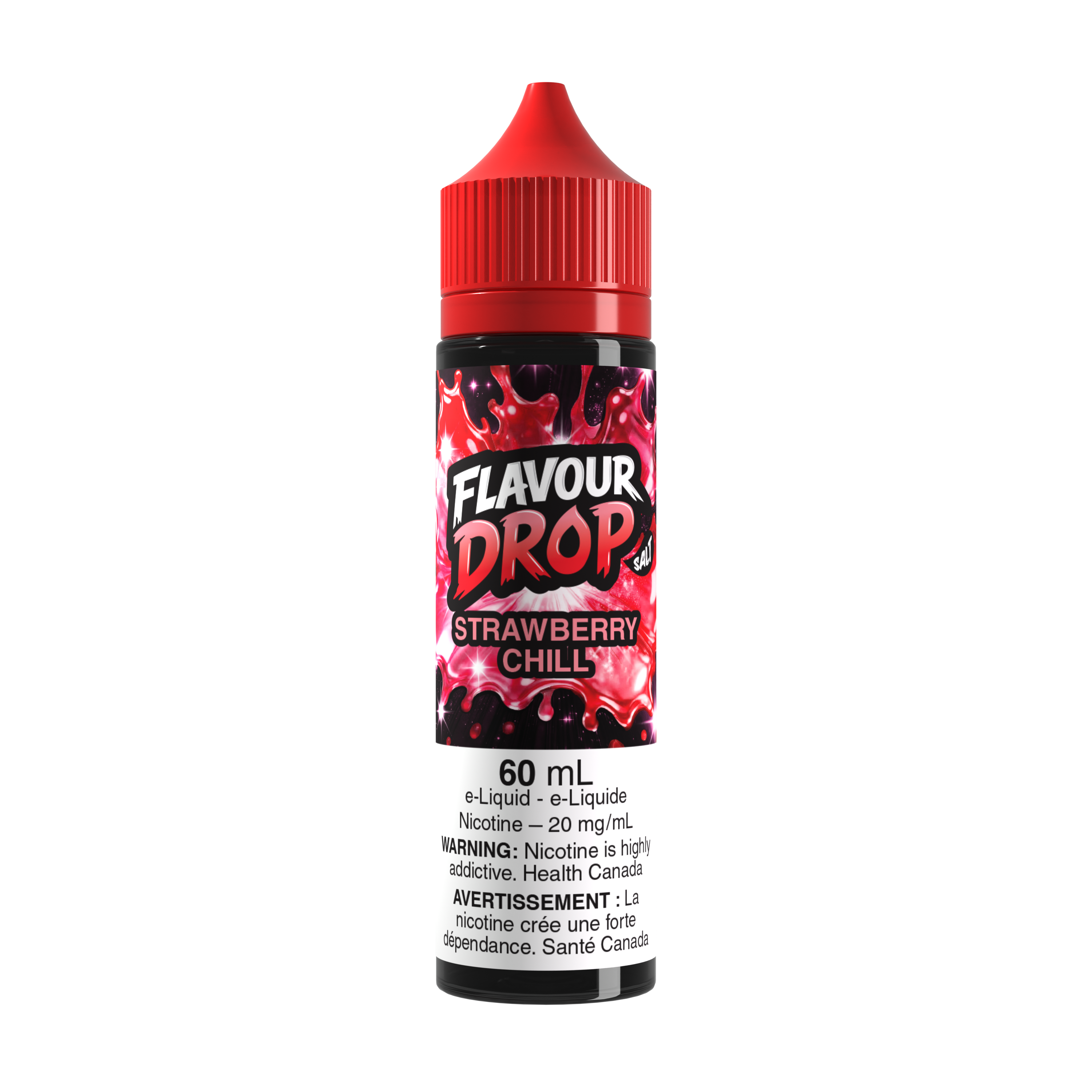 Flavour Drop Salt Strawberry Chill 60mL salt nicotine e-liquid bottle