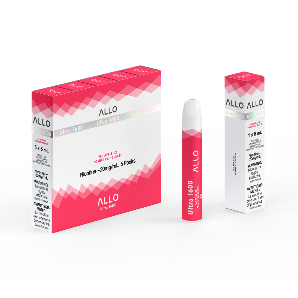 Allo Ultra 1600 Disposable Vape — Fuji Apple Ice