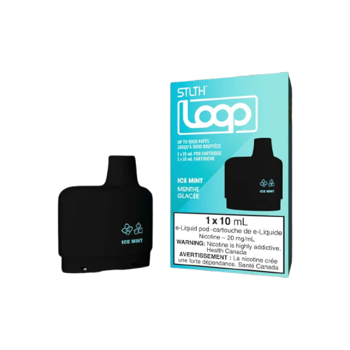 STLTH Loop Pod, White Grape Ice flavour, refreshing and smooth cooling vape pod for STLTH Loop system, perfect for vaping in Ontario and Quebec.