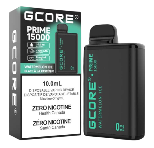 GCORE PRIME 15000 Disposable, Blue Razz flavour, zero nicotine, 15,000 puffs disposable vape, premium e-liquid experience, ideal for Ontario and Quebec customers.