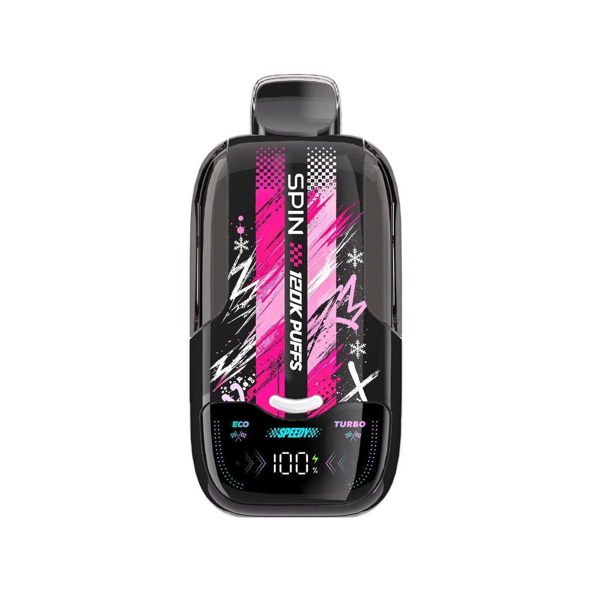 SPIN Speedy 120K disposable vape device in Lychee Strawberry Watermelon flavour, Eco and Turbo modes | Supa Vapes Canada