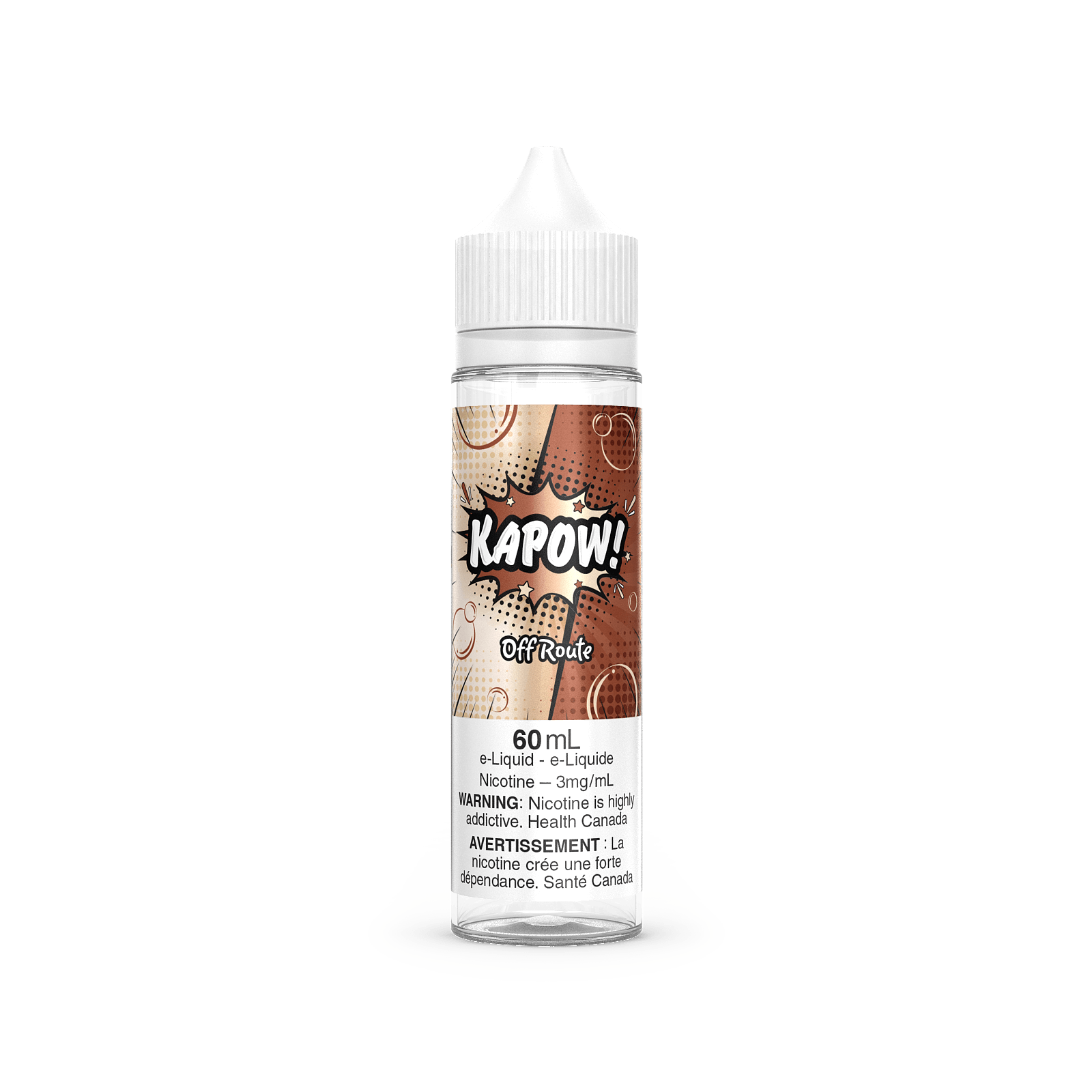 KAPOW! Classic/Fizzy flavour vape, 3mg nicotine, sweet and fizzy candy vape experience, designed for Ontario and Quebec customers.