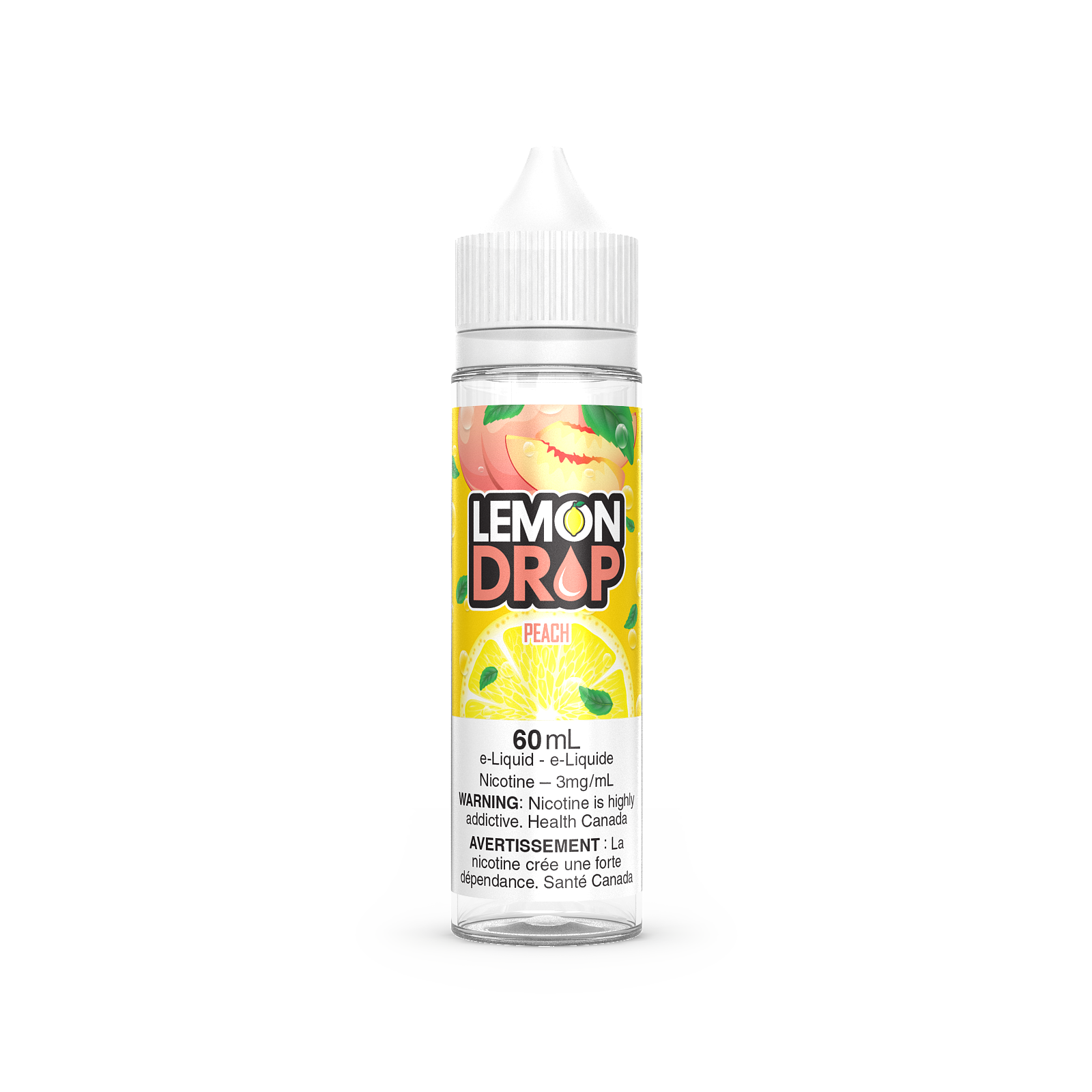 Lemon Drop vape with Blood Orange flavour, 6mg nicotine strength, zesty citrus vape, ideal for Ontario and Quebec customers.