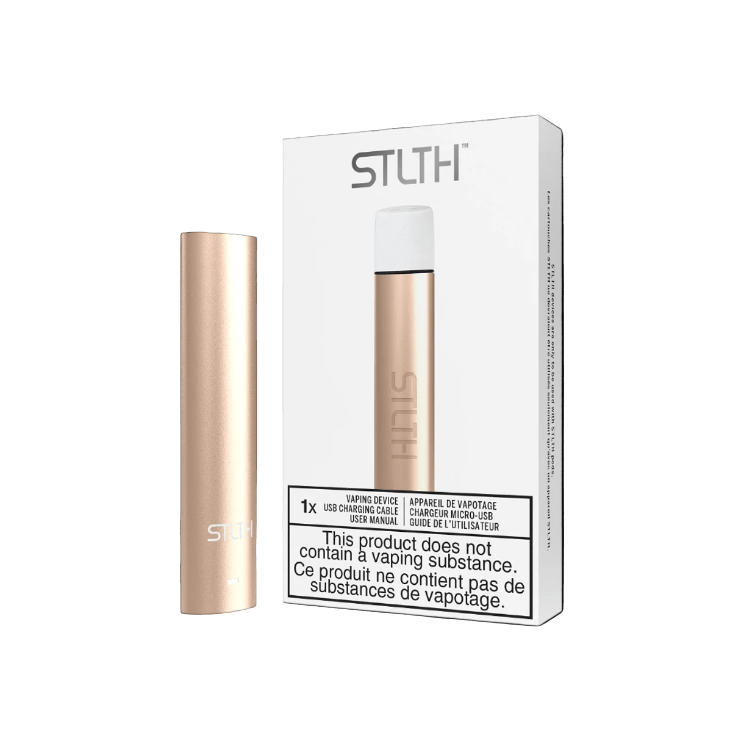 STLTH Type-C Device, Green Metal anodized pod device with Type-C charging and user-friendly draw activation, sleek design ideal for Ontario and Quebec vapers