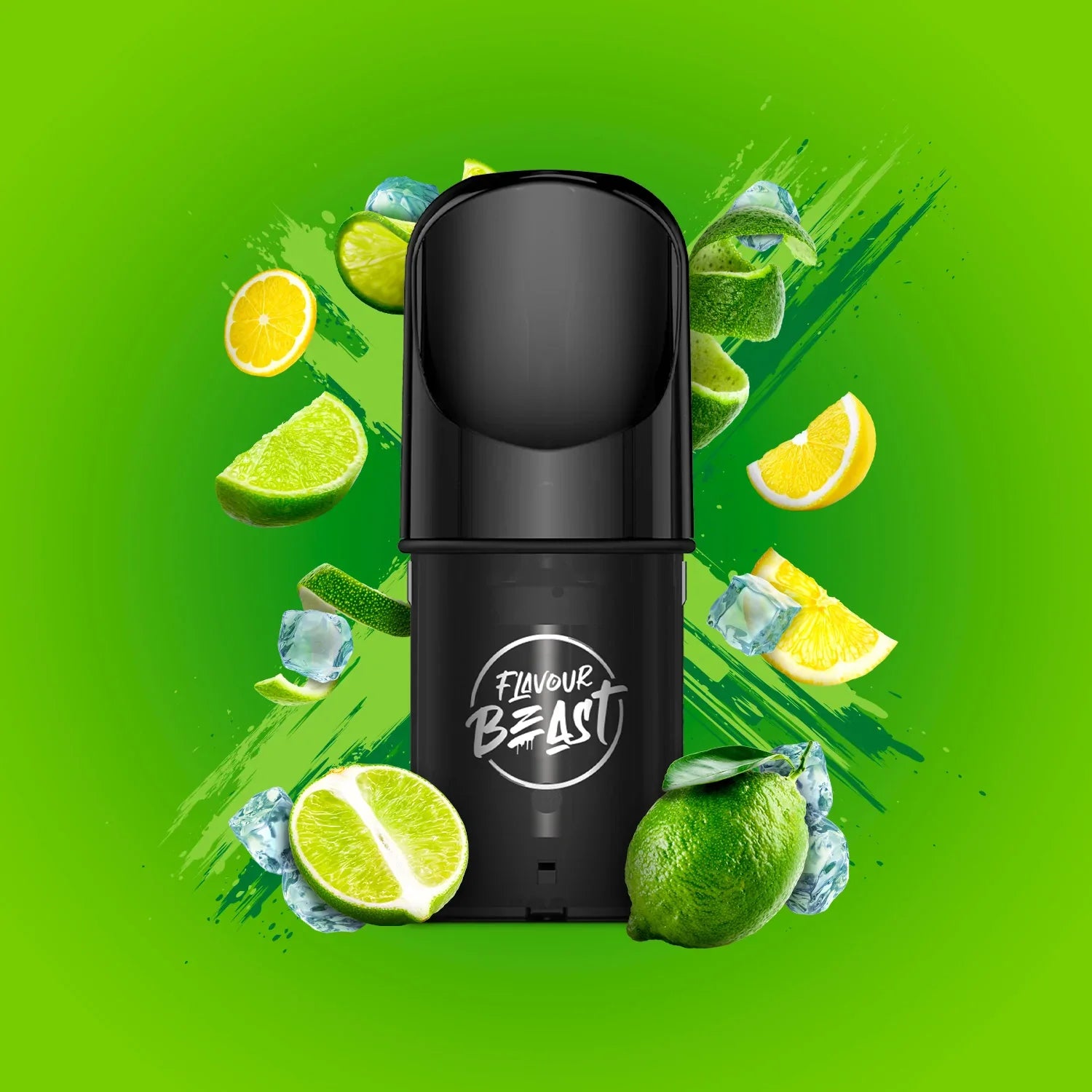 Flavour Beast Pods, Bomb Blue Razz flavour pod with mesh coil and 2mL premium vape juice, compatible with STLTH and Allo systems, ideal for Ontario and Quebec vapers.