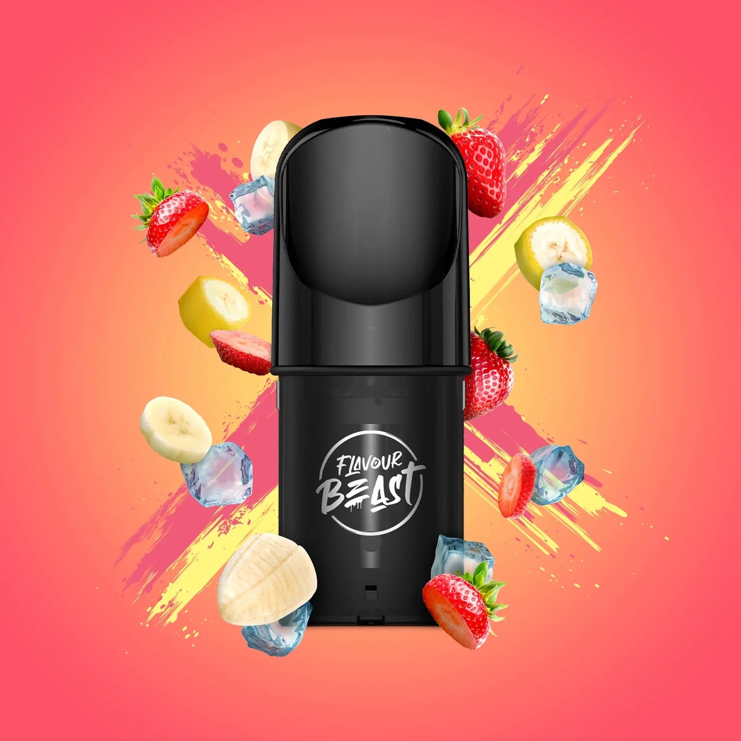 Flavour Beast Pods, Lemon Squeeze Iced flavour pod, intense taste and smooth vape, compatible with STLTH and Allo systems, perfect for vapers in Ontario and Quebec.