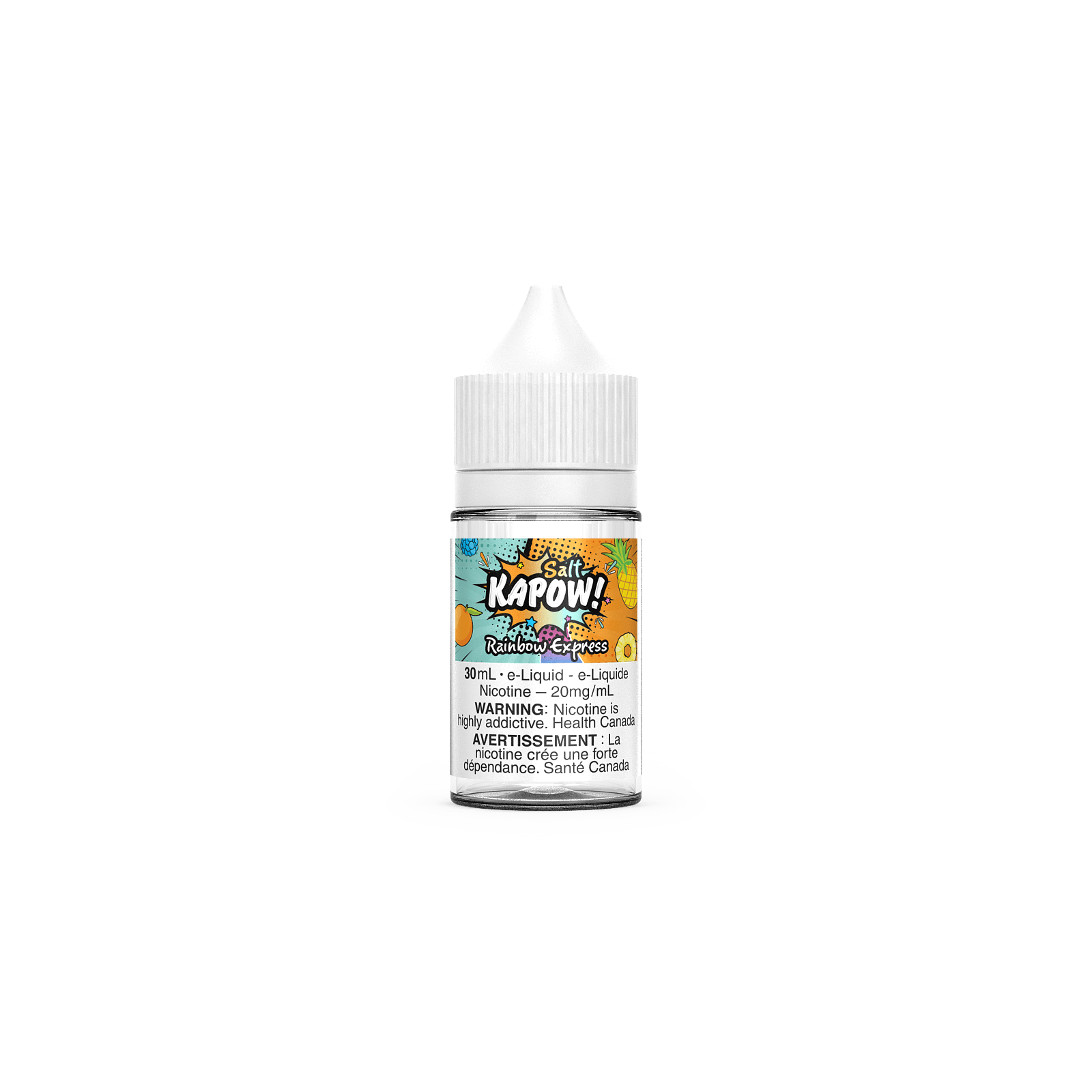 KAPOW! - Salt Nic, Cloudy flavour, BOLD 50 nicotine strength, smooth and sweet vaping experience, ideal for Ontario and Quebec customers.