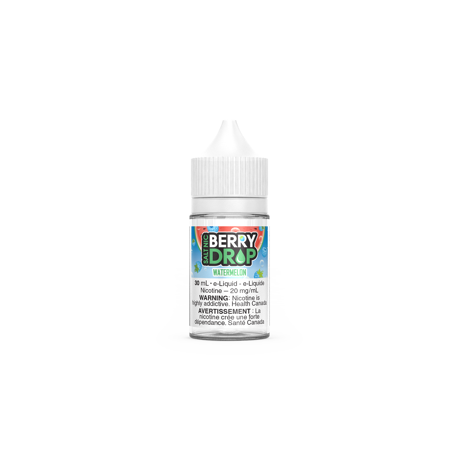 Berry Drop Salt 30mL, Grape flavour, 12mg nicotine salt vape, smooth fruity e-liquid, optimized for Ontario and Quebec vapers.