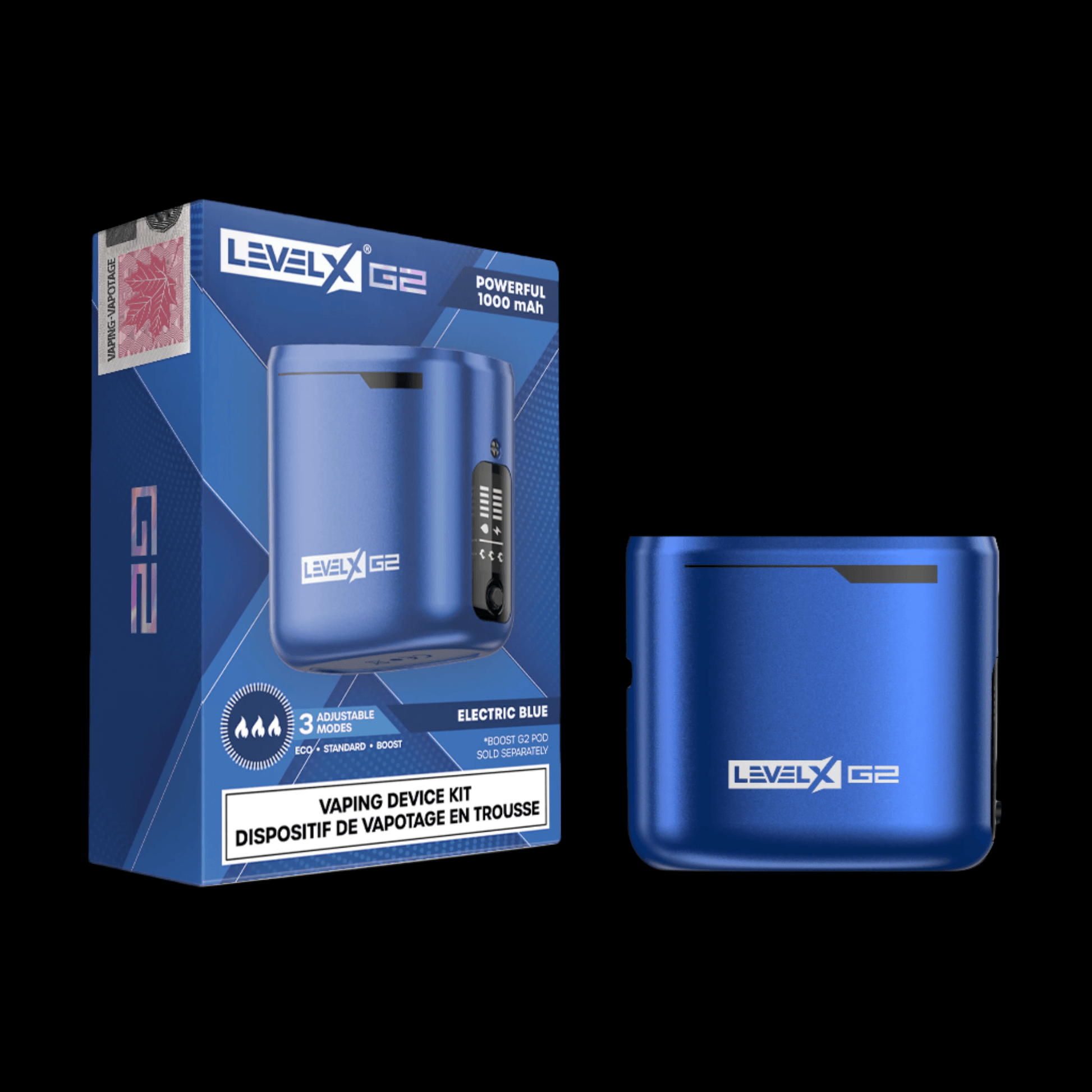 Level X G2 Battery - Black - powerful and sleek vape battery available in Hawkesbury, Ottawa, and across Ontario.