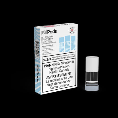 Z Pods Mango Pineapple Ice flavour pod, 20mg nicotine blend, smooth and satisfying throat hit, ideal for Ontario and Quebec vapers.