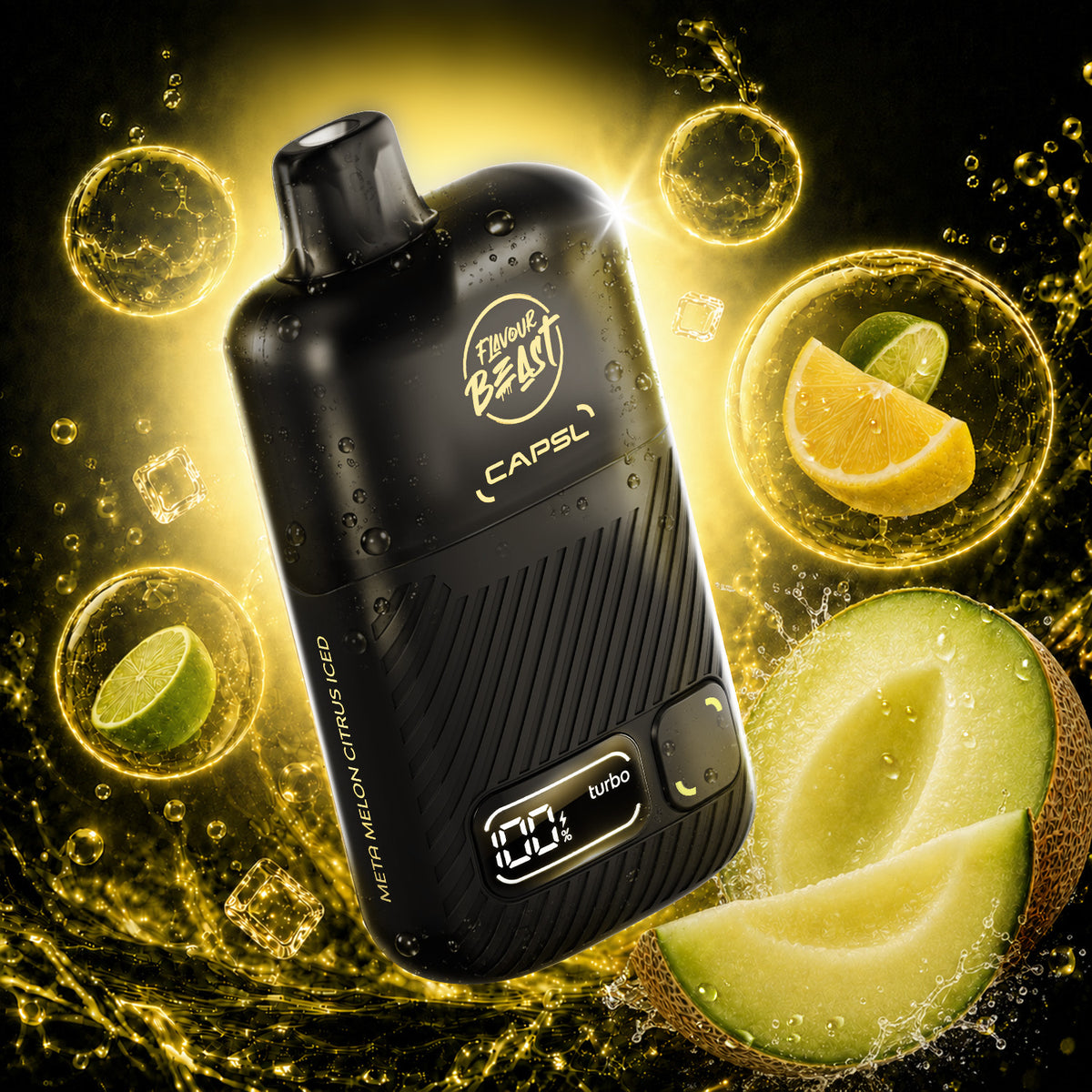 Flavour Beast CAPSL AFX30 Disposable Vape 30mL in Meta Melon Citrus Iced flavour | Supa Vapes Canada