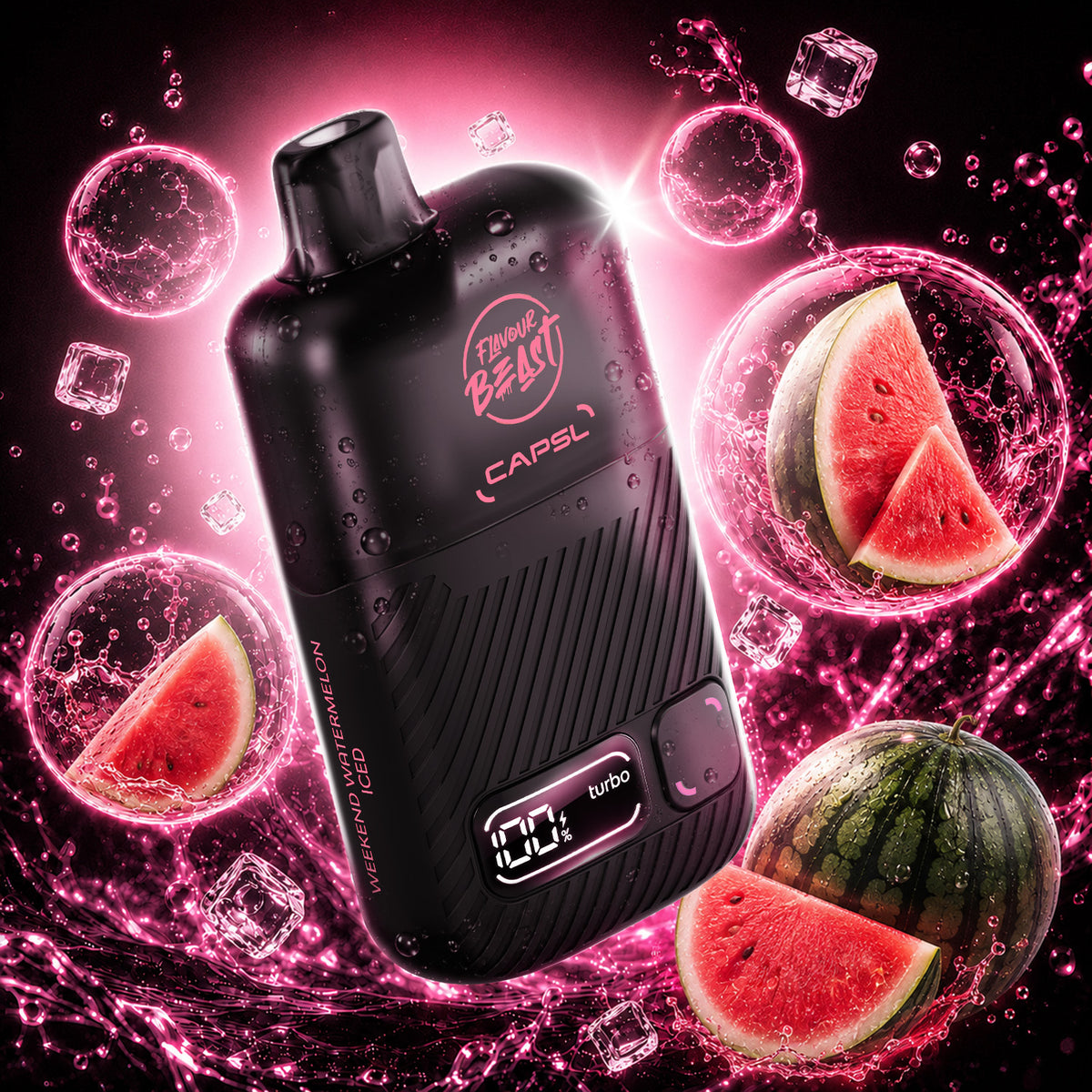 Flavour Beast CAPSL AFX30 Disposable Vape 30mL in Weekend Watermelon Iced flavour | Supa Vapes Canada