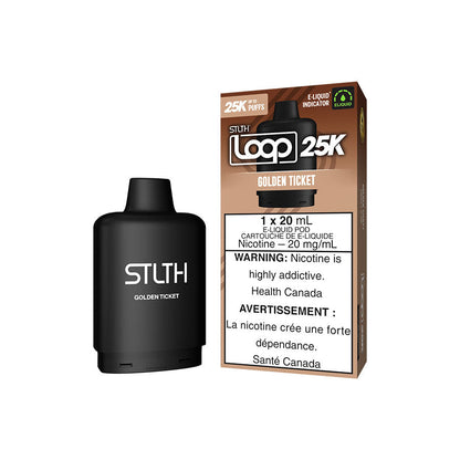STLTH Loop 25K, Classic Ice flavour, smooth and refreshing hits with bold flavor, rechargeable with USB-C fast charging, designed for vapers in Ontario and Quebec.