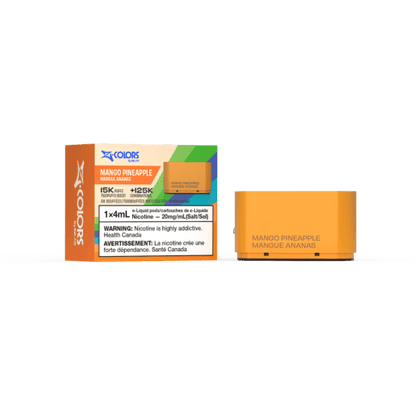 Z-Colors (Zpods) 15K Pods, Juicy Peach Ice flavour pod with adjustable wattage and 4ml capacity, customizable and flavorful vape experience, ideal for Ontario and Quebec vapers.