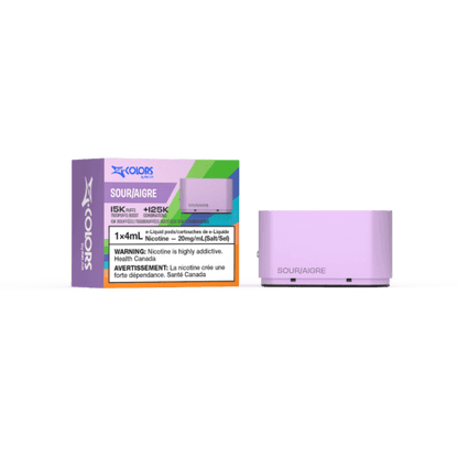 Z-Colors (Zpods) 15K Pod, Pineapple flavour, 4ml adjustable wattage pod compatible with Z-Land 15K Battery, designed for customizable vaping in Ontario and Quebec.