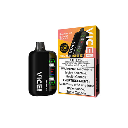 VICE Boost, Burst Ice flavour, smooth refreshing icy twist, invigorating vape experience, ideal for Ontario and Quebec vapers.